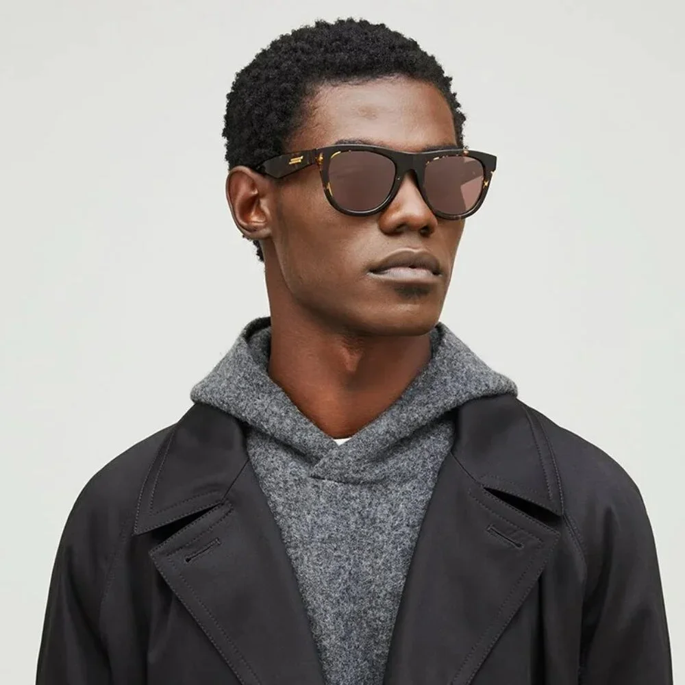 Bottega Veneta BV1001S Square Sunglasses – Havana Frame Brown | Modei 002